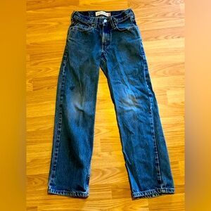 Levi Strauss 550 Relaxed Fit Blue Jeans - 12 Slim W24 x L26 1/2 - 100% Cotton